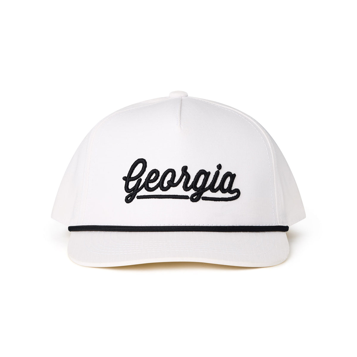 Cap - Georgia Script - White