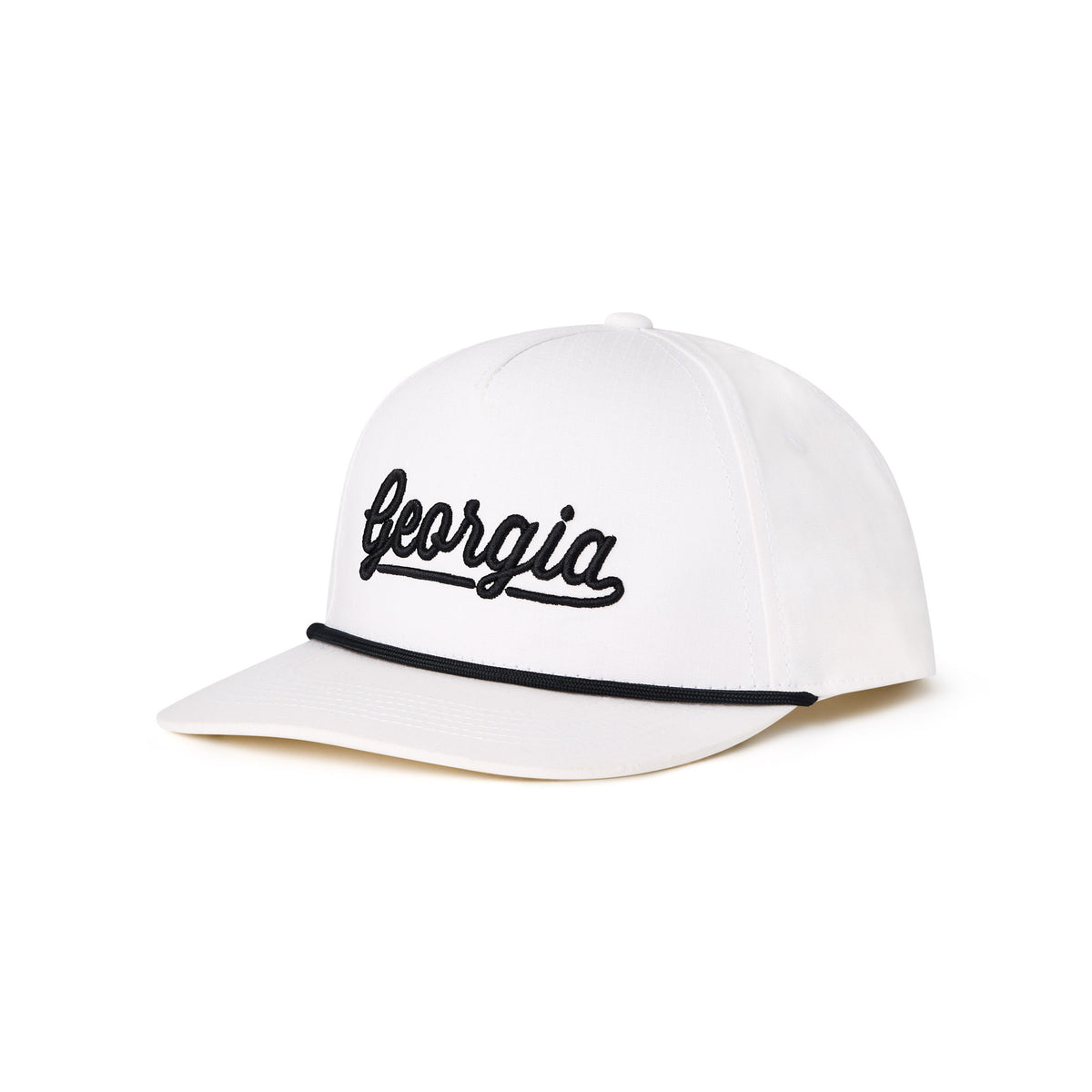 Cap - Georgia Script - White