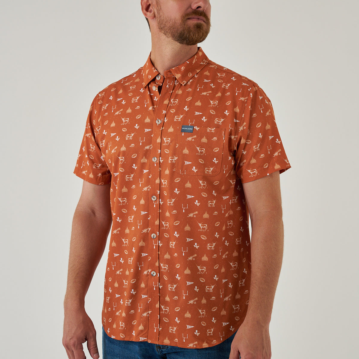 Performance Button Up - Gameday in Austin