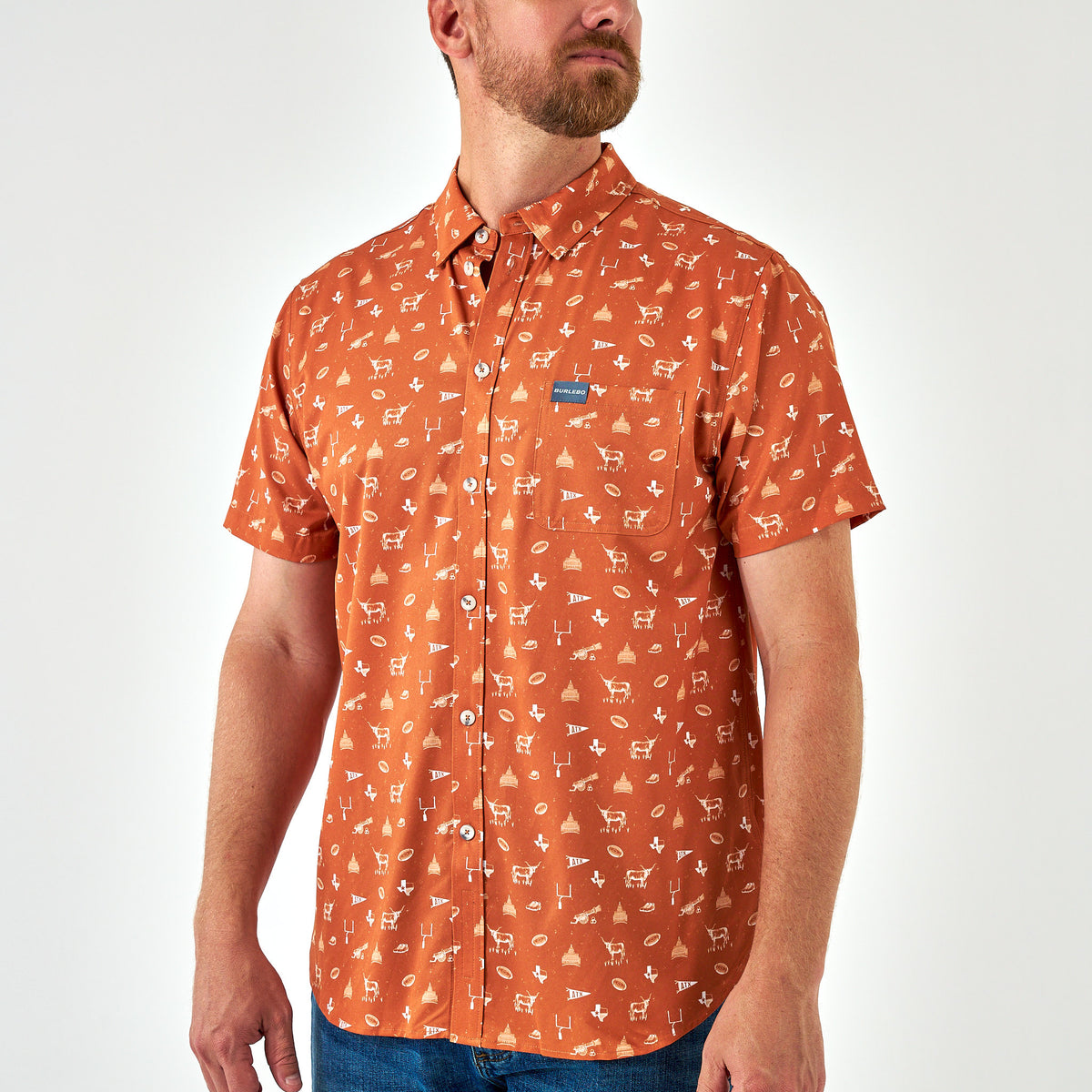 Performance Button Up - Gameday in Austin