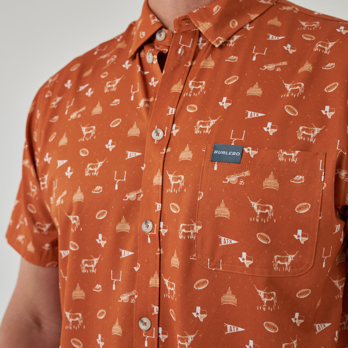Performance Button Up - Gameday in Austin