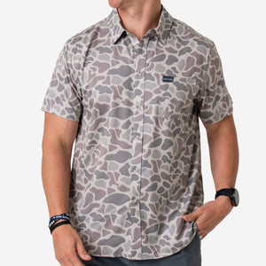 Performance Button Up -  Classic Deer Camo