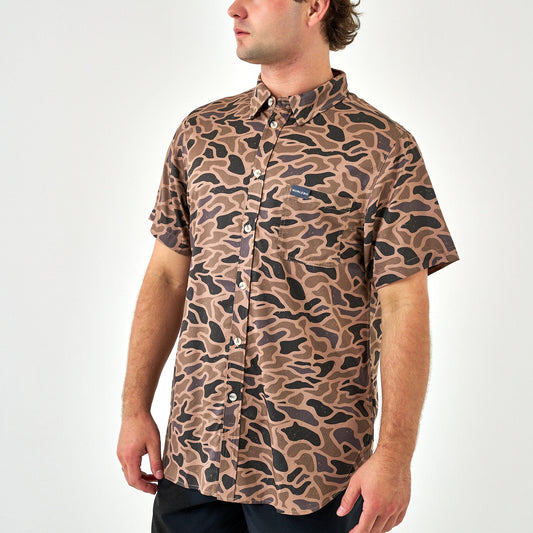 Performance Button Up - Gauge Camo