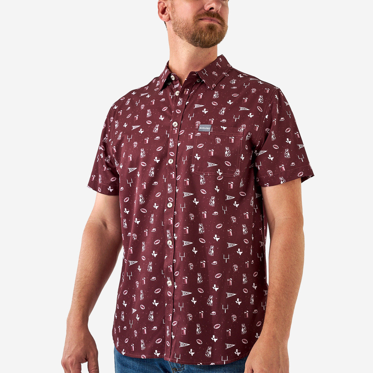 Performance Button Up - Gameday in College Station