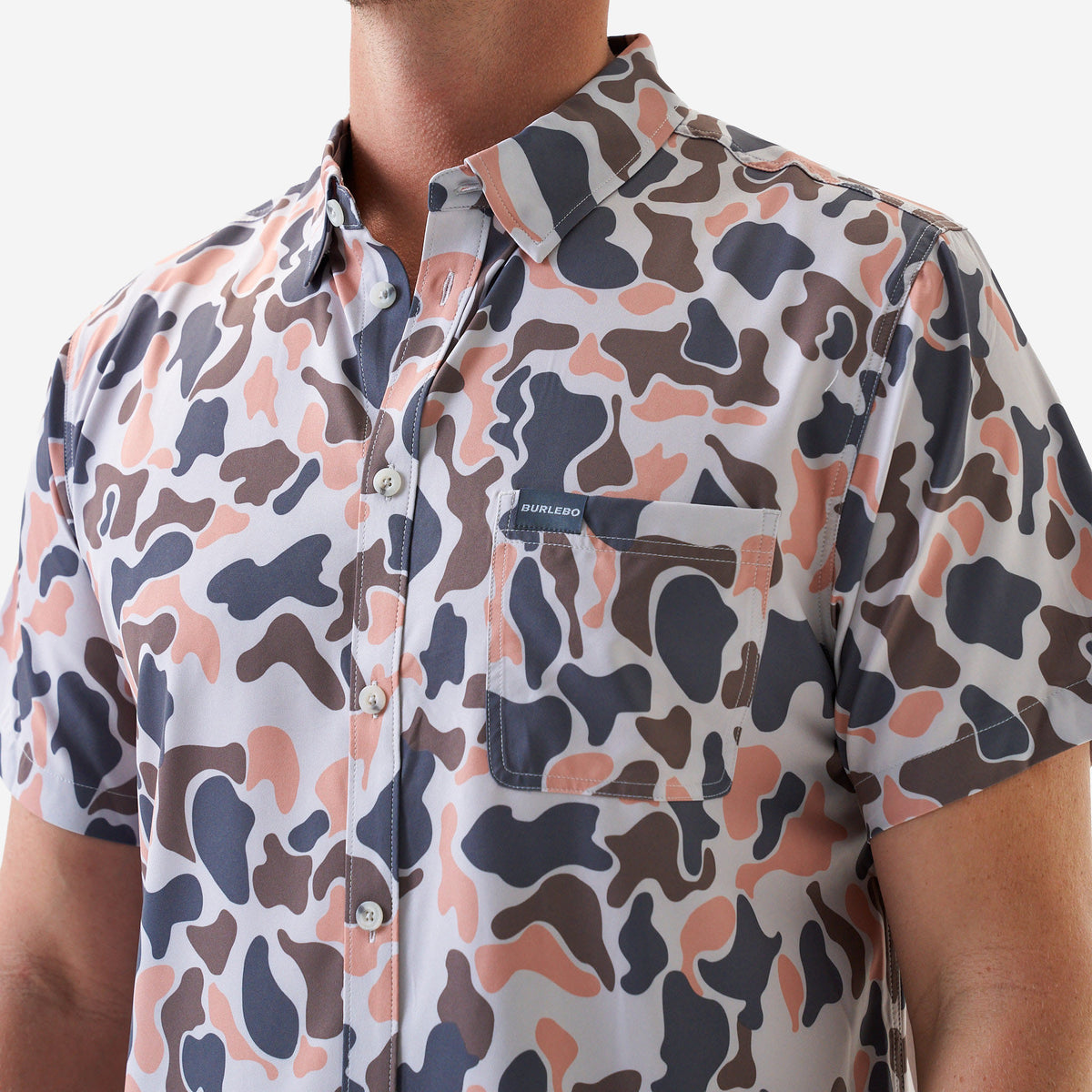 camo button up dress shirt Performance Button Up