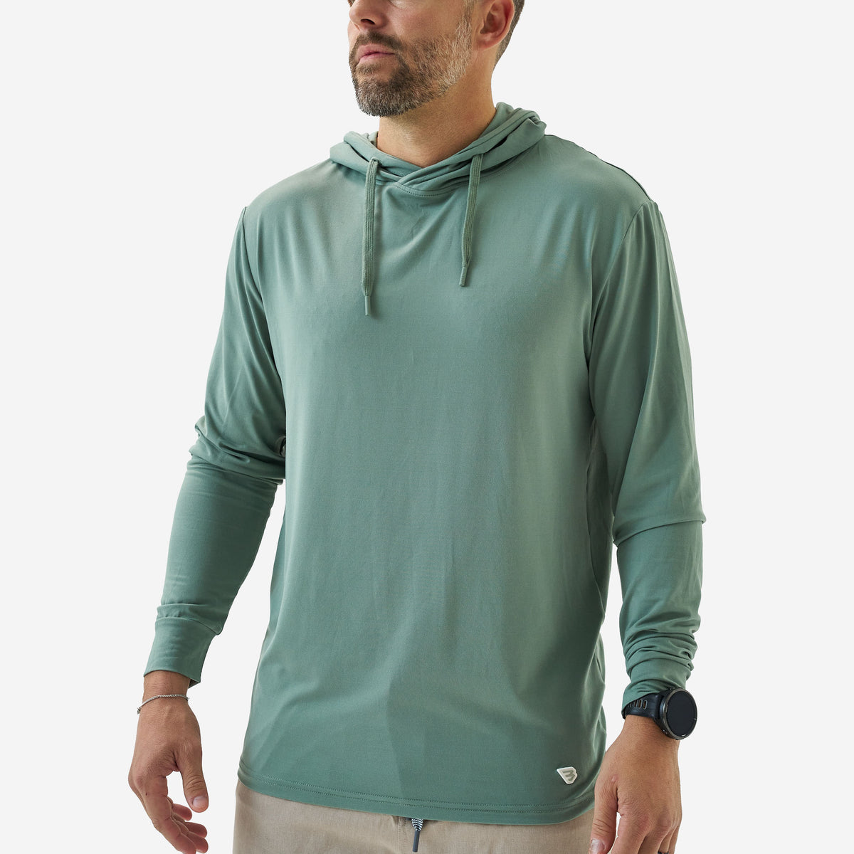Athletic Hoodie For Gym Sports Burlebo Men's Long Sleeve Hoodie Sweatshirt – Performance Moisture-Wicking Hoodie For Sports & Casual Wear Gym Workout Hoodie
