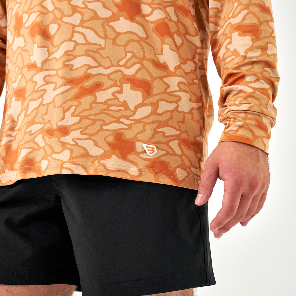 Performance Hoodie - Orange Texas Camo