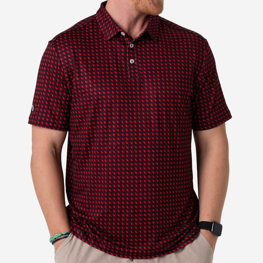 Father and Son Bundle - Performance Polo - Georgia - Black & Red
