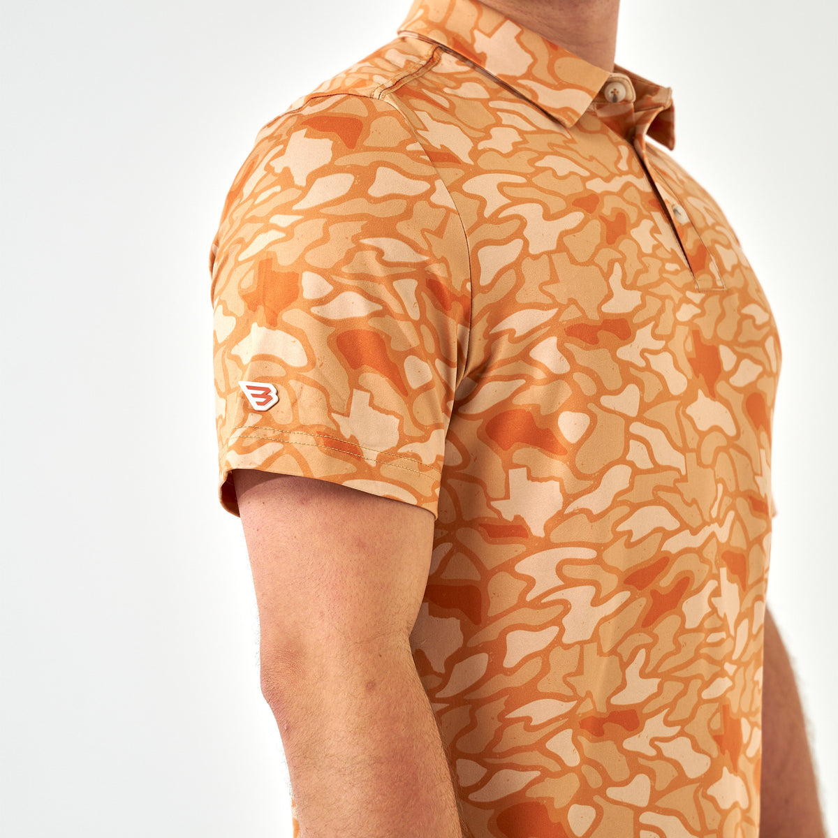 Performance Polo - Orange Texas Camo