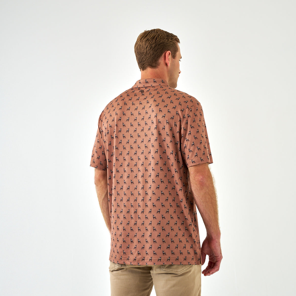 Performance Polo - Whitetail Deer - Brown