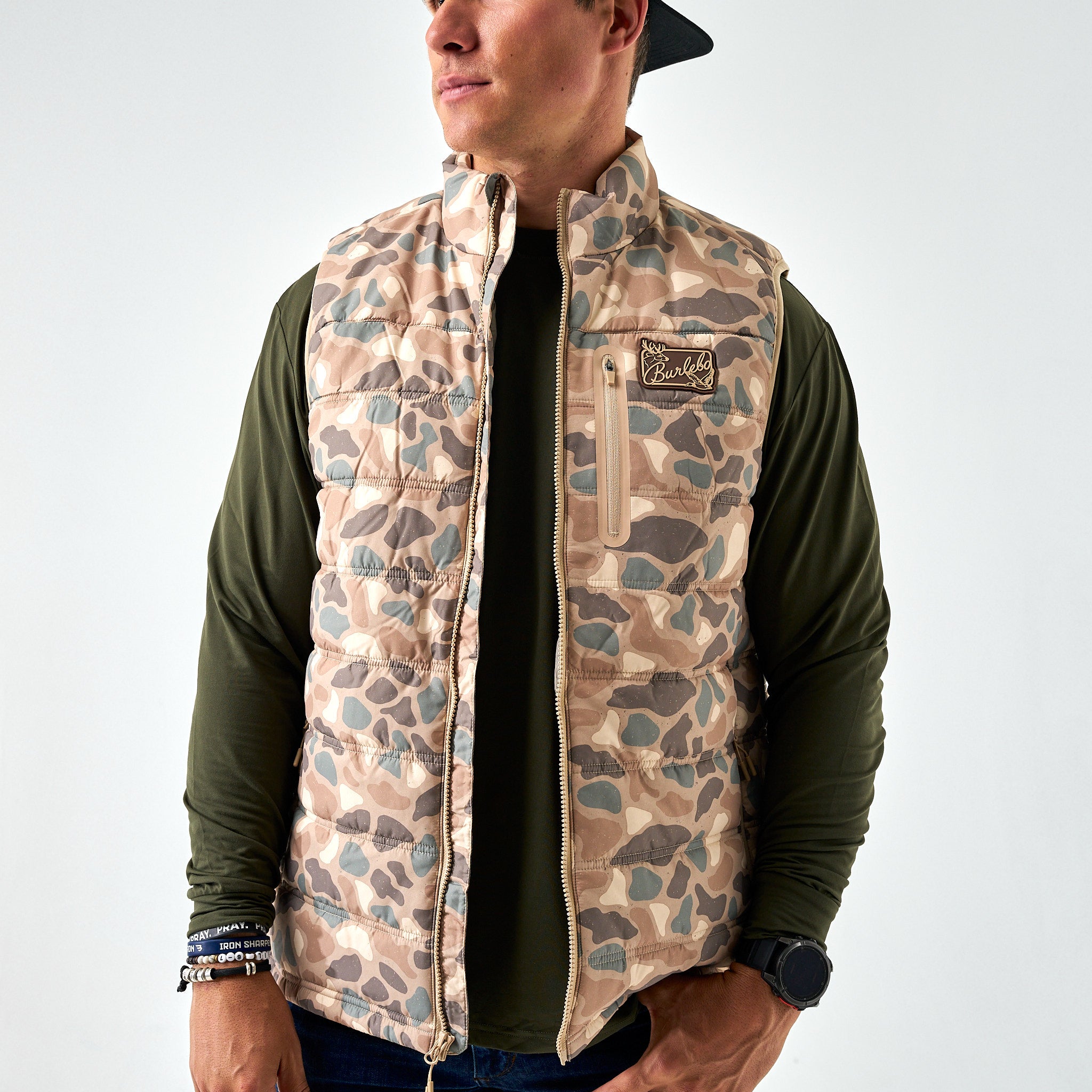 Pintail Camo Puffer Vest | BURLEBO