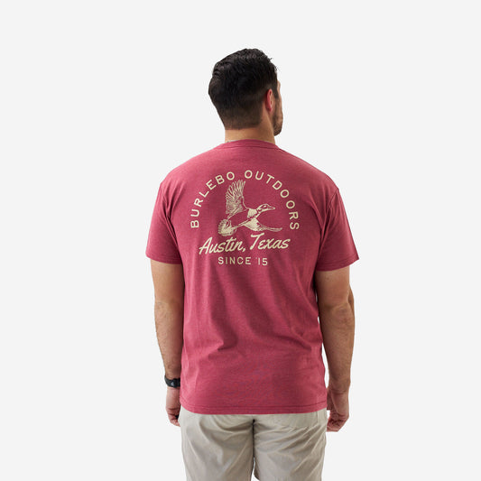 Father and Son Bundle - Short Sleeve Tee - Classic Duck - Heather Red