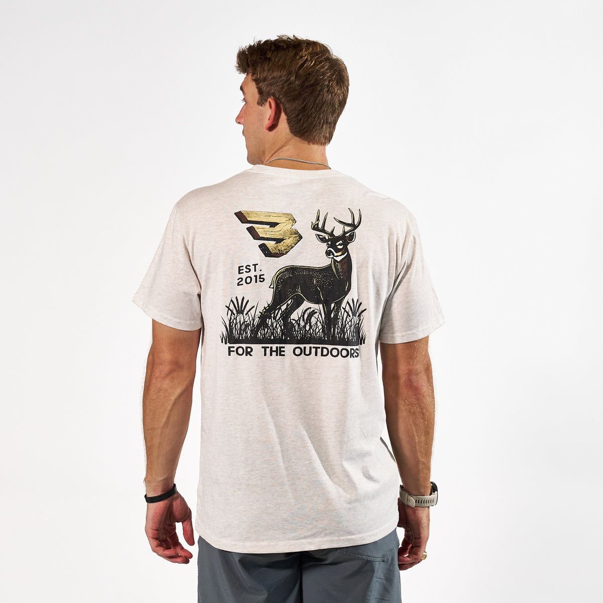 Short Sleeve Tee - For The Outdoors - Oatmeal