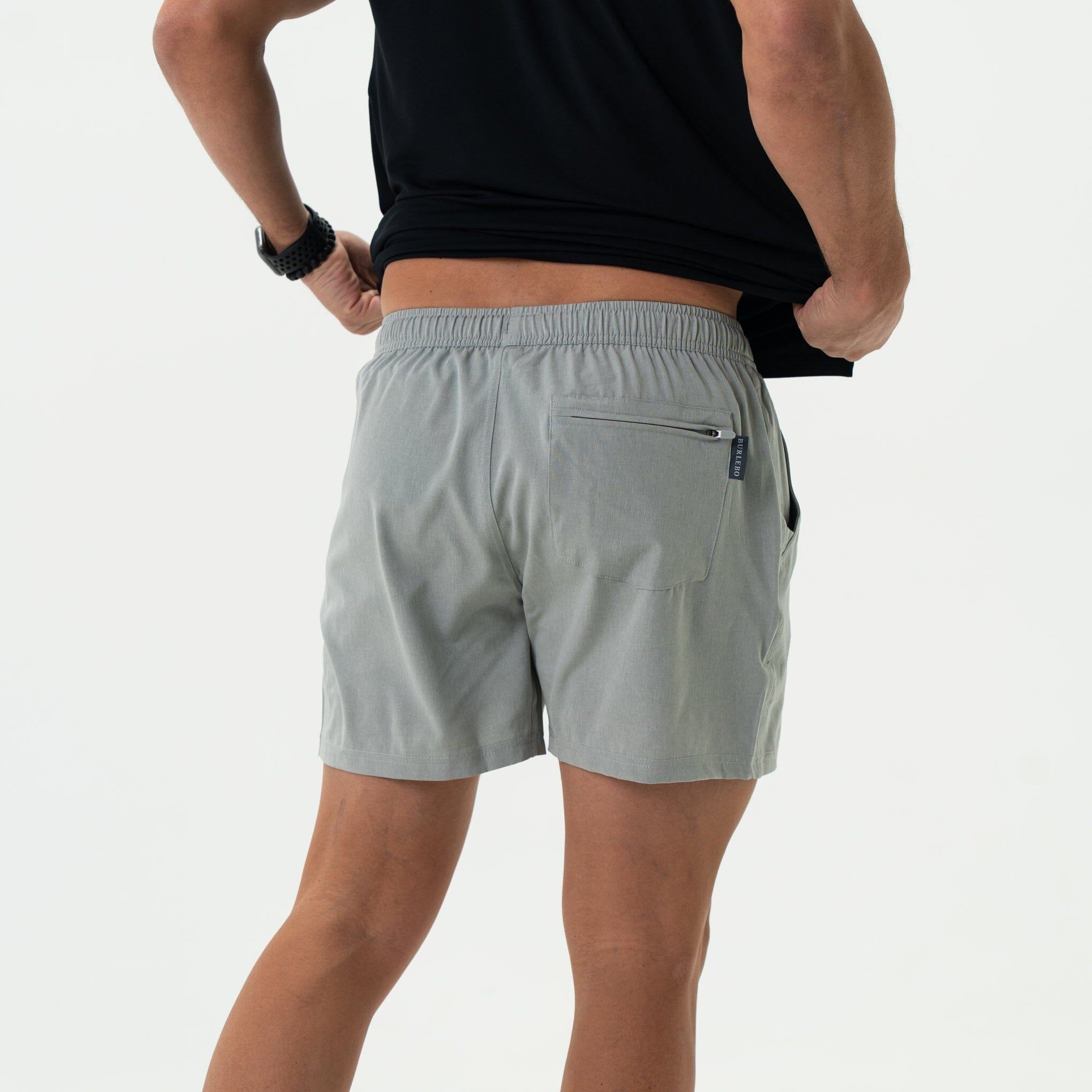 Athletic Short - Light Grey - Mayan Liner – BURLEBO