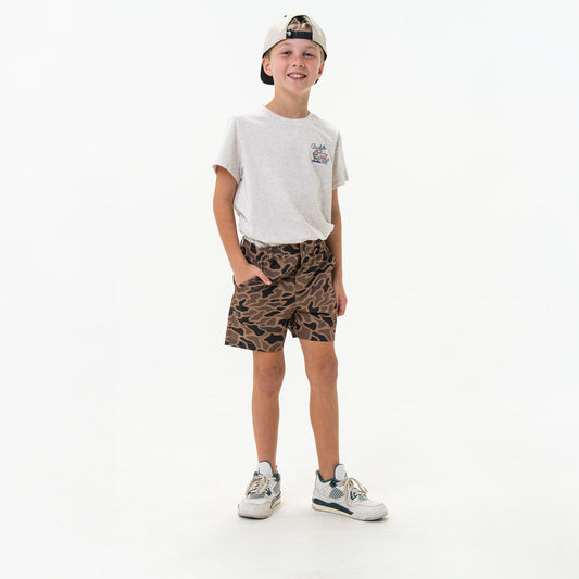 Youth Everyday Short - Gauge Camo - Black Pocket