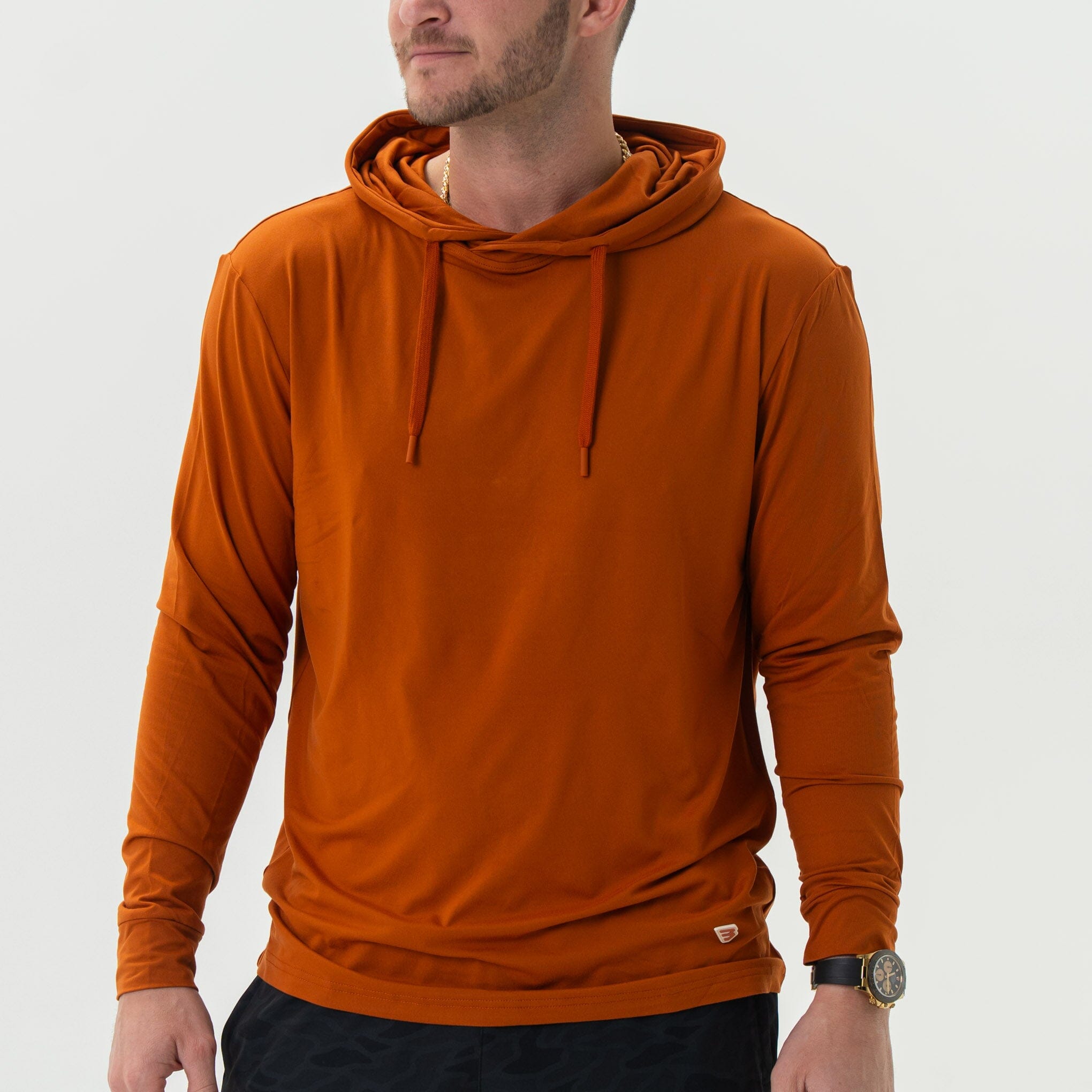 Performance Hoodie - Orange – BURLEBO Performance Hoodie - Orange – BURLEBO