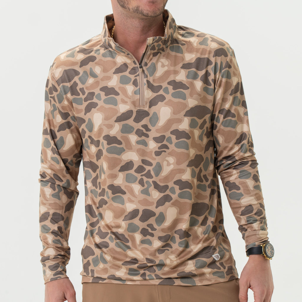 Burlebo- youth performance hoodie- pintail camo main image 1