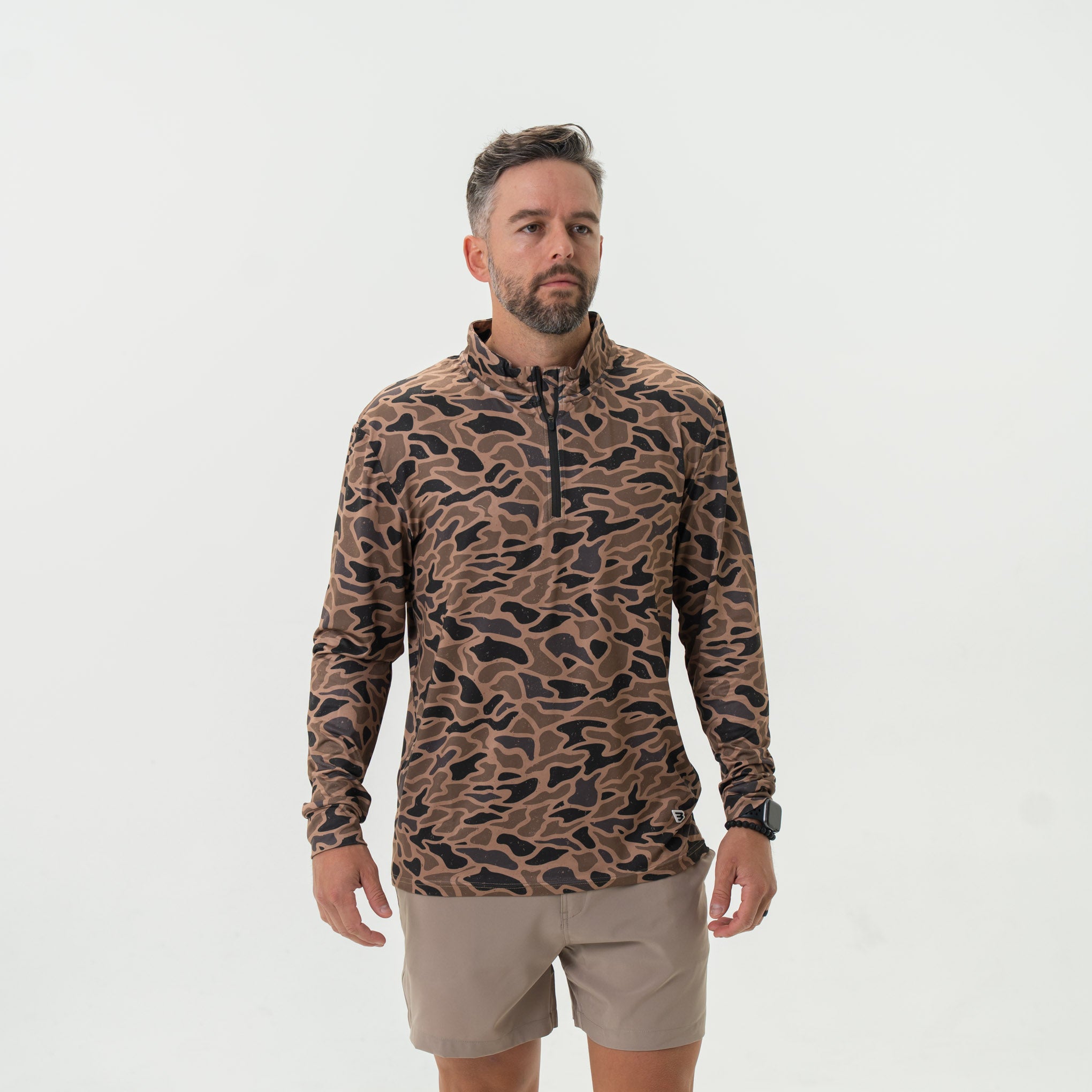 Performance Quarter Zip - Gauge Camo – BURLEBO
