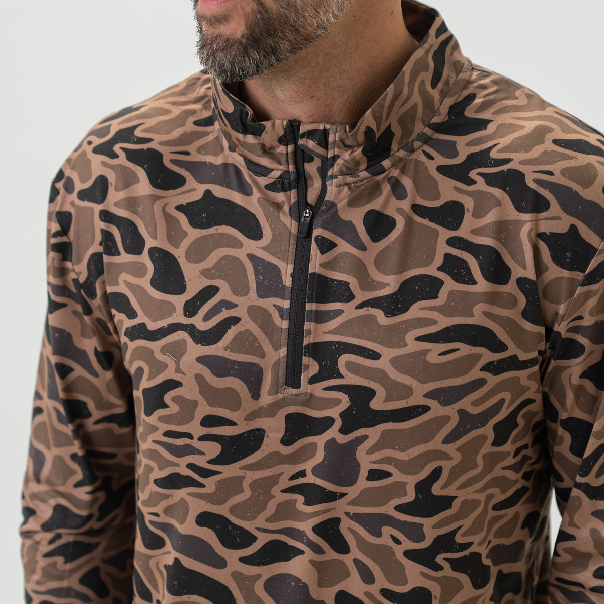 Performance Quarter Zip - Gauge Camo
