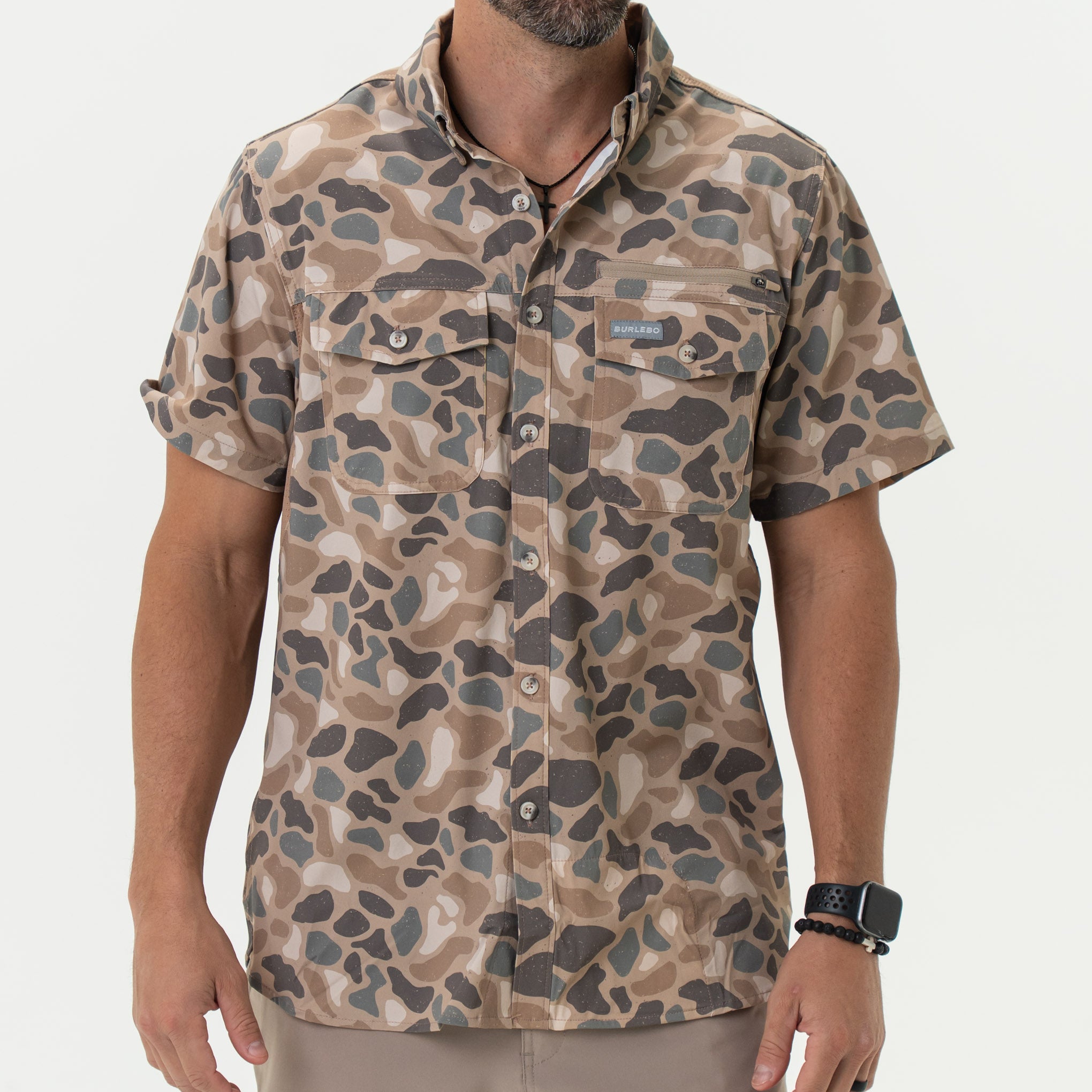 Pintail Camo Performance Outdoor Shirt | BURLEBO Large Pintail Camo Performance Outdoor Shirt | BURLEBO Large