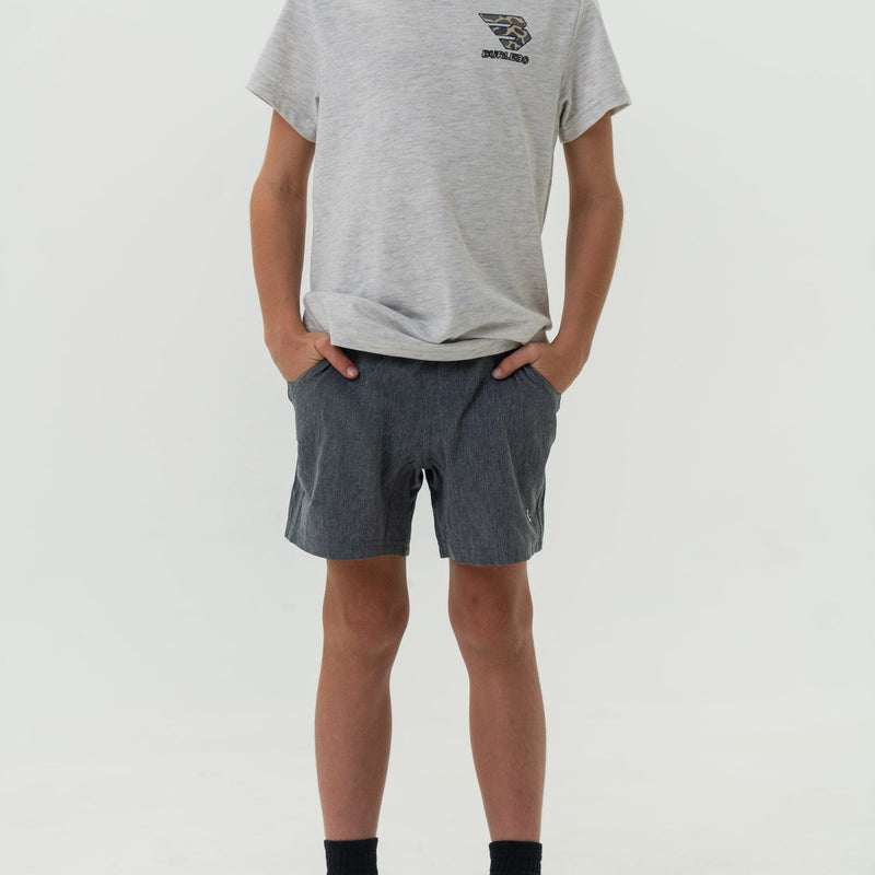 Youth Athletic Short- Grizzly Gray With Deer Camo Liner main image 0
