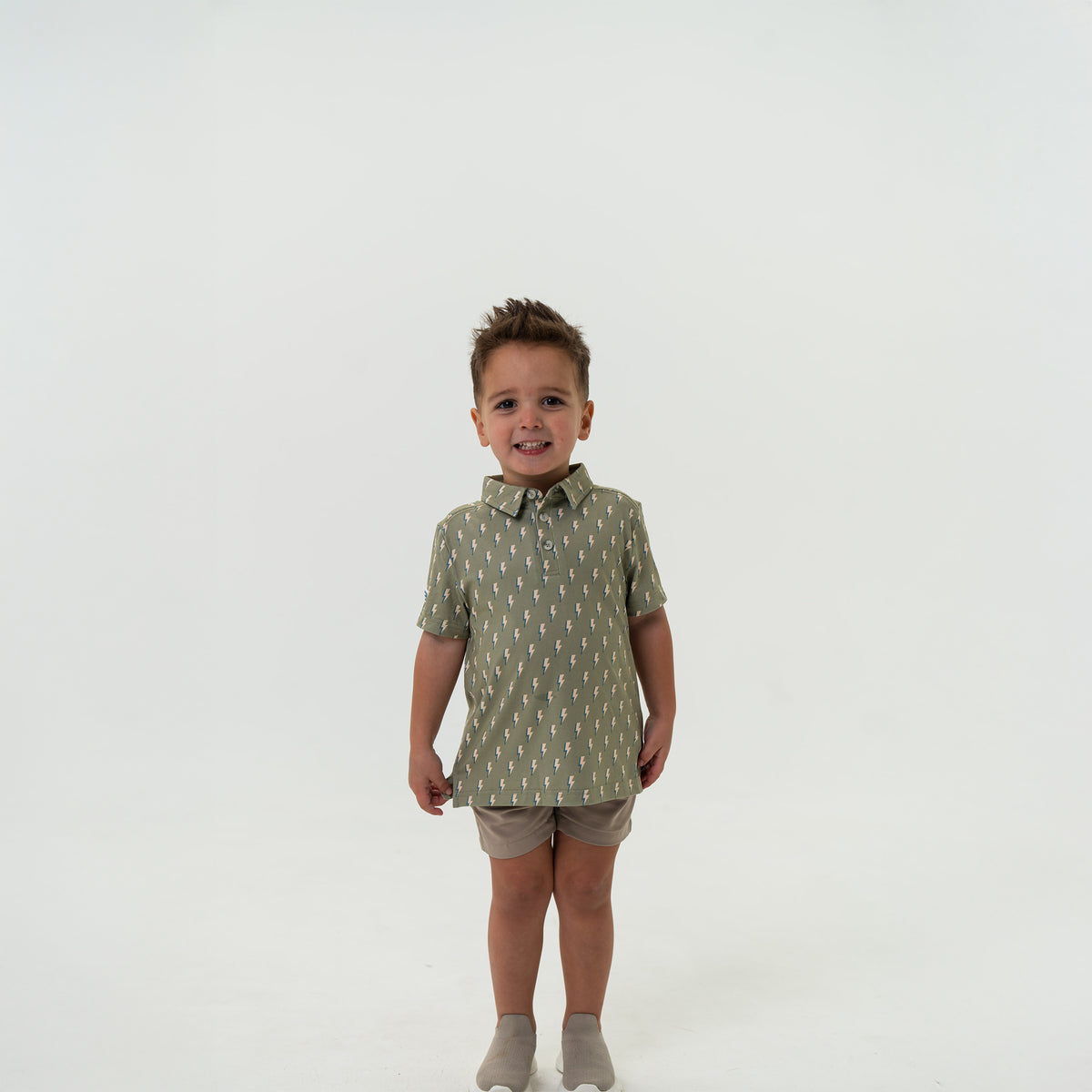 Youth Performance Polo - Sage Lightning