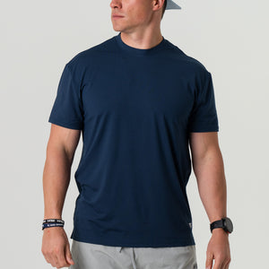 Go To Tee - Heather Navy