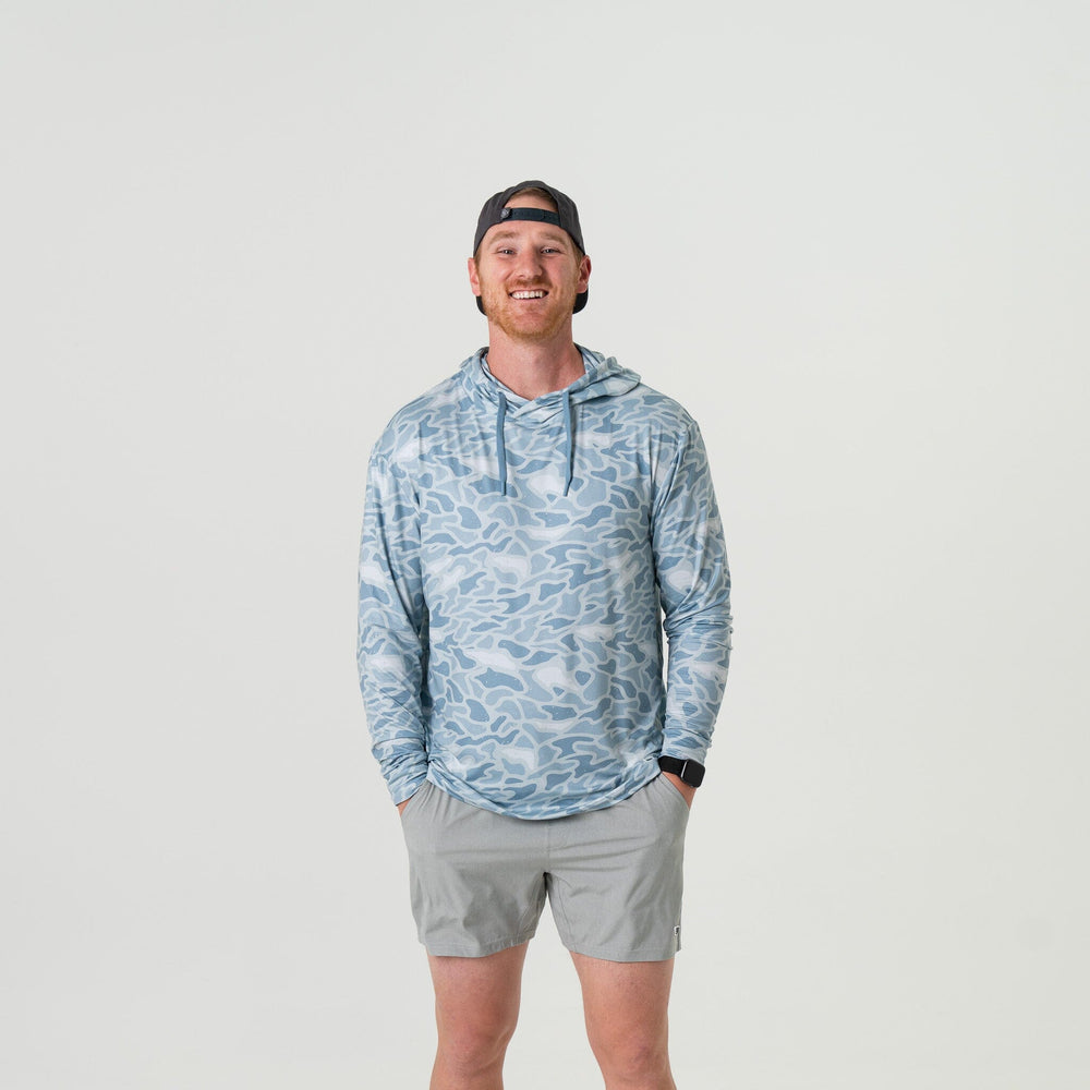 Burlebo Youth Performance Hoodie in Seaside Camo