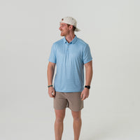 Performance Polo - Texas Light Blue