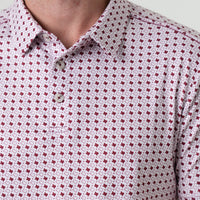 Performance Polo - Texas White & Maroon