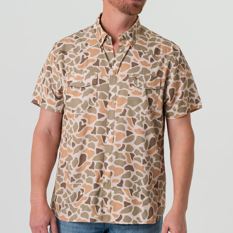 Burlebo-Boy’s Performance Hoodie - Venado Camo main image 0