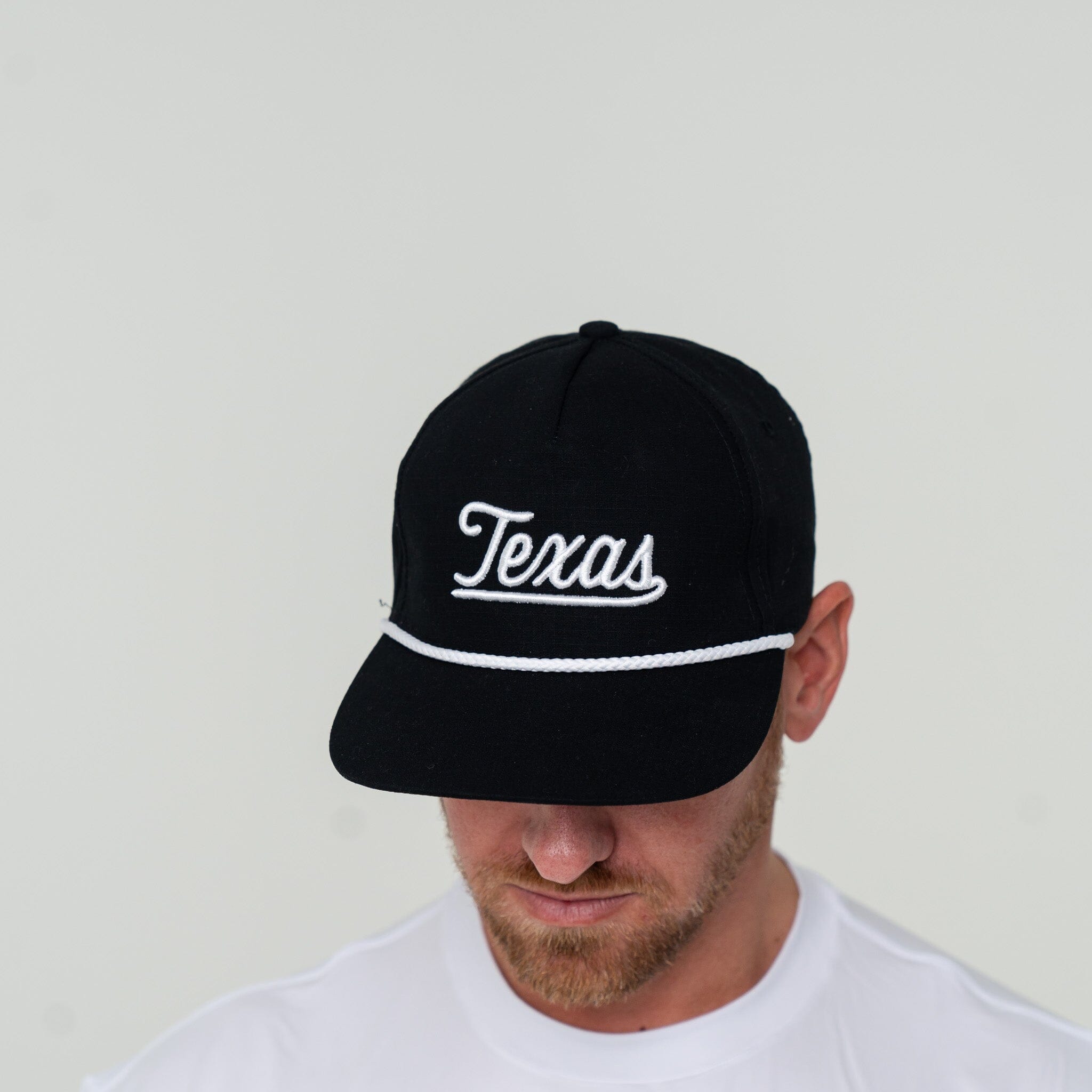 Cap - Texas Script - Black – BURLEBO