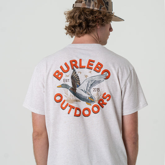 Father and Son Bundle - Short Sleeve Tee - Old School Duck Hunt - Heather Oatmeal