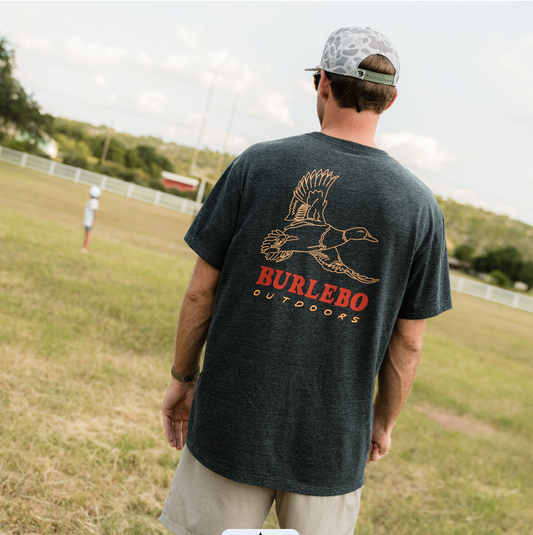 Short Sleeve Tee - Duck Wild - Heather Black