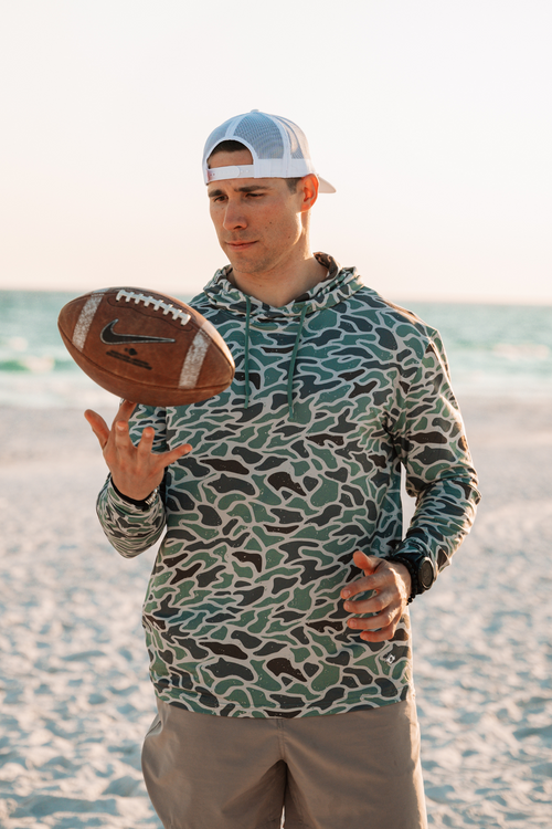 Burlebo-5.5” Athletic Short - Black Camo - Retro Duck Camo Liner