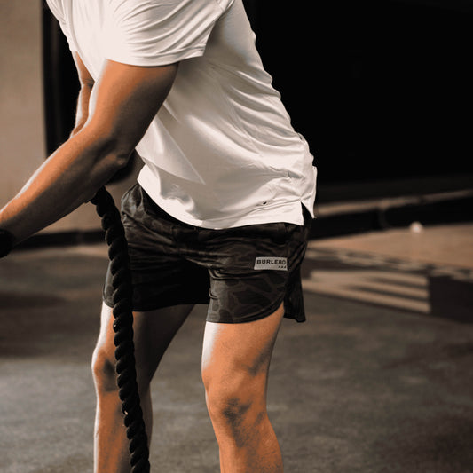 Mesh Training Shorts - Black Camo
