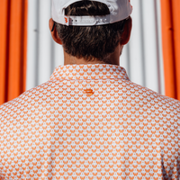 Performance Polo - WHATA Logo - Orange & White