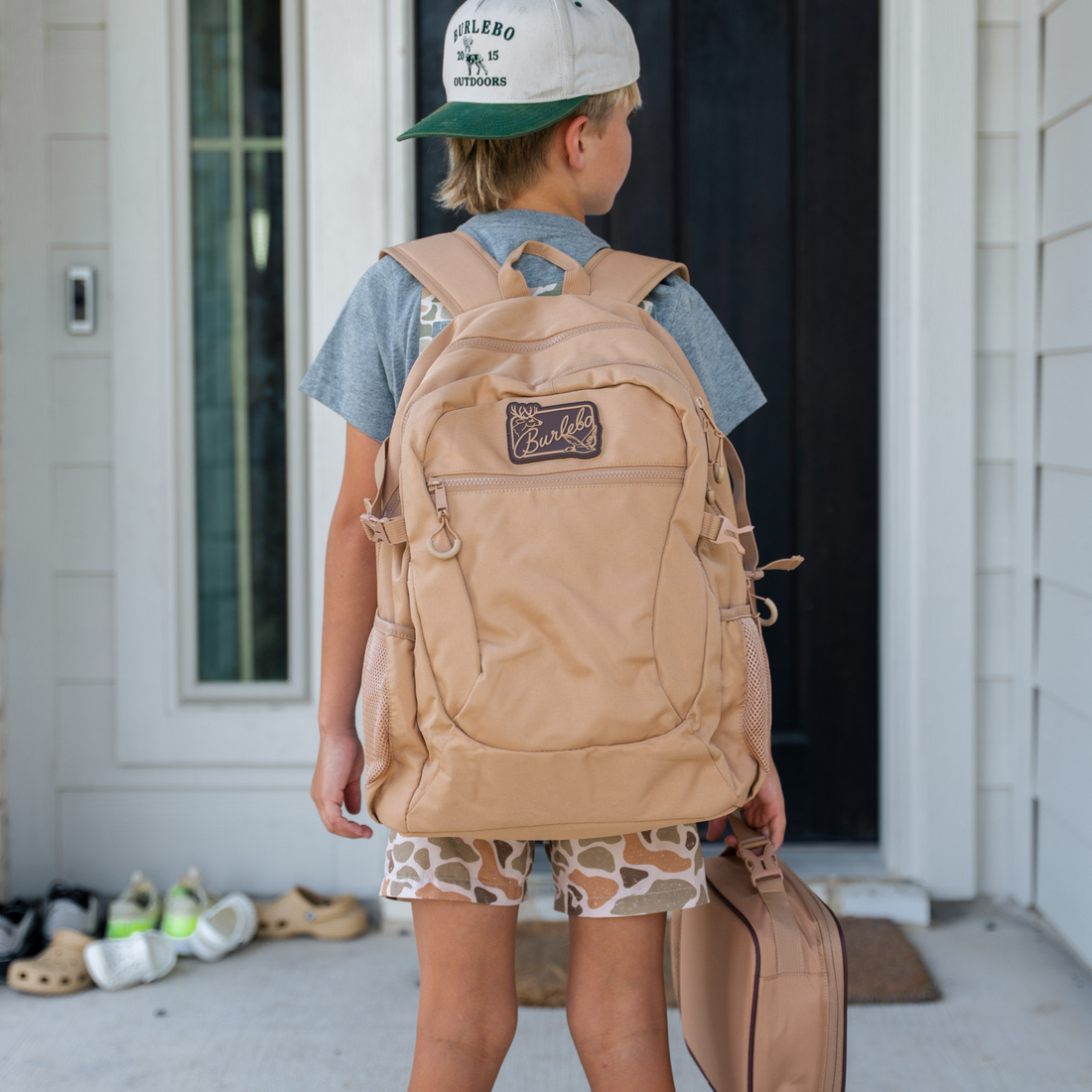 louren_tokyo バックタイコンビネイソン ベージュ S Coyote Tan Backpack & Lunchbox Bundle | BURLEBO