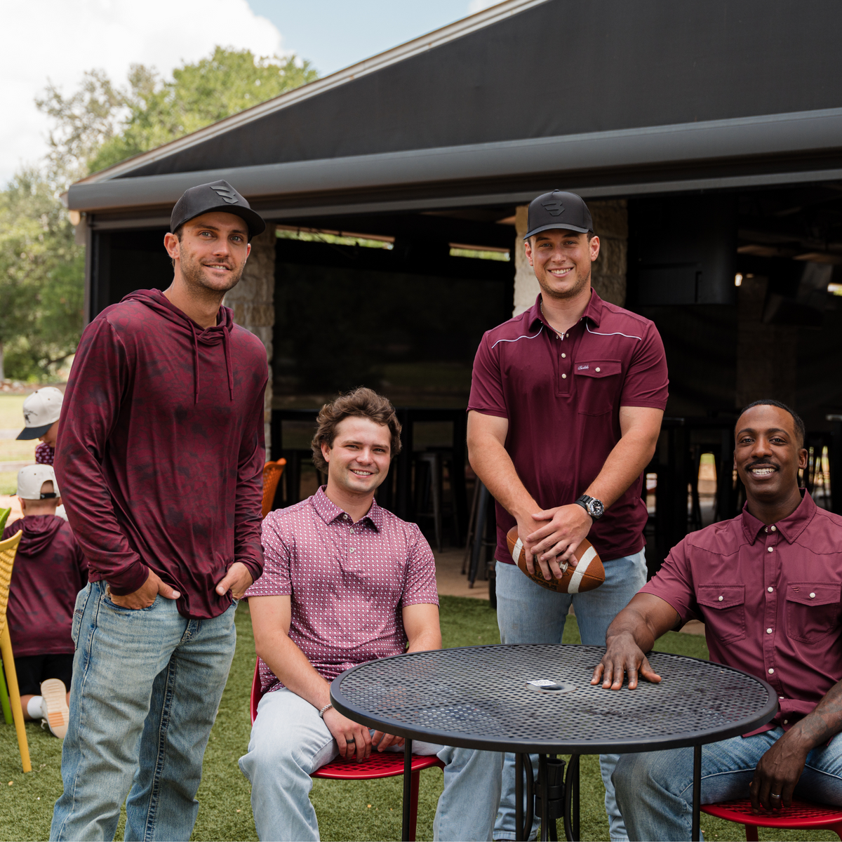 Performance Hoodie - Maroon Texas Camo