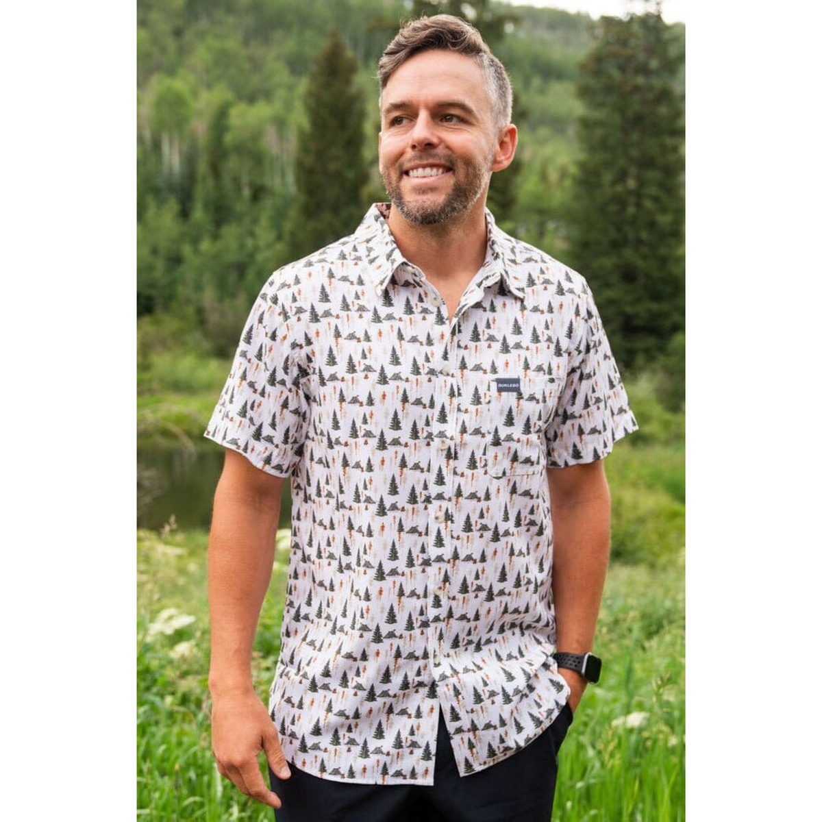 Performance Button Up - Duck Hunt