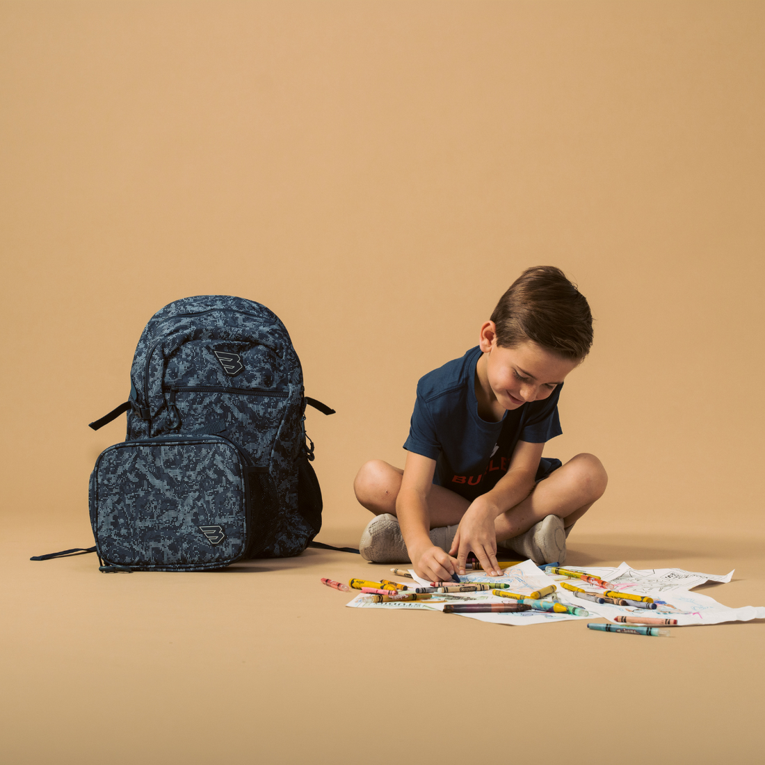 Backpack and Lunchbox Bundle - Digi Camo - Navy – BURLEBO
