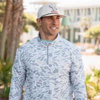 Performance Quarter Zip - White Camo