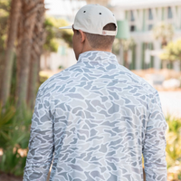Performance Quarter Zip - White Camo
