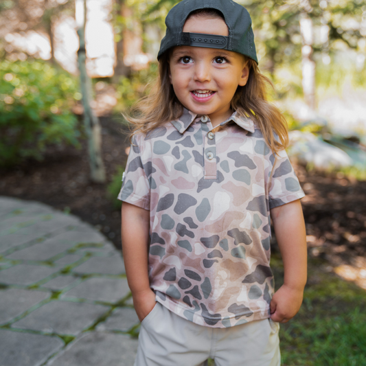Youth Performance Polo - Pintail Camo