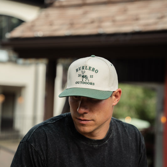Cap - Vintage Whitetail Deer - Cream