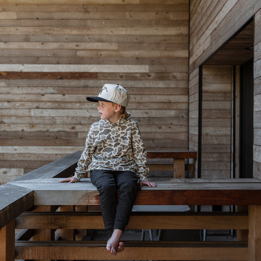 Youth Fleece Hoodie - Classic Deer Camo