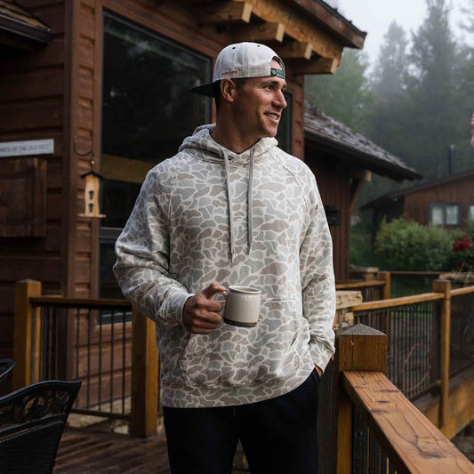 Vintage Washed Hoodie - Classic Deer Camo