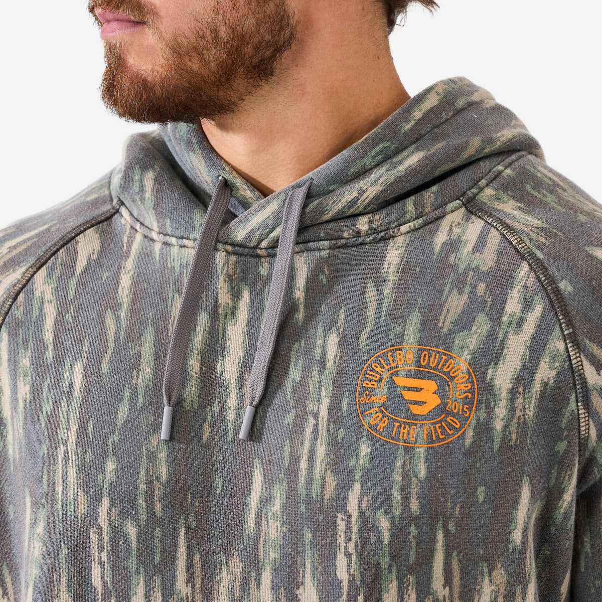 Vintage Washed Graphic Hoodie - Field Badge — image 3