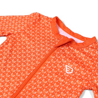 Baby Zip Up - WHATA Logo - Orange