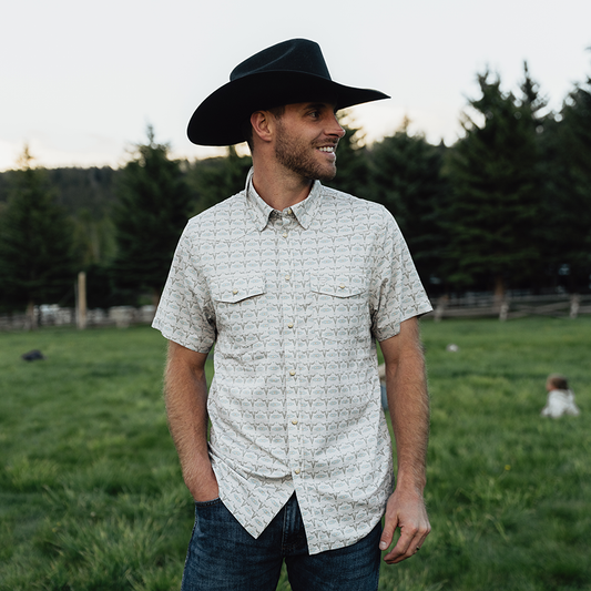 Performance Western Shirt - Skull Rancher